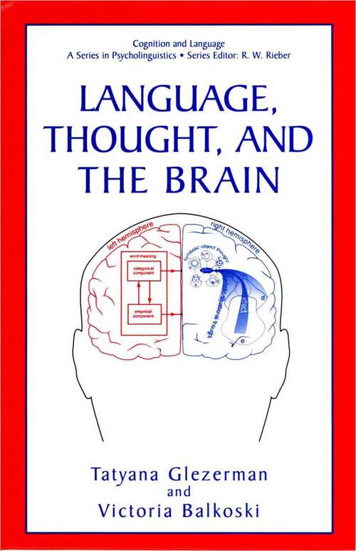 Book cover of Language, Thought, and the Brain (2002) (Cognition and Language: A Series in Psycholinguistics)