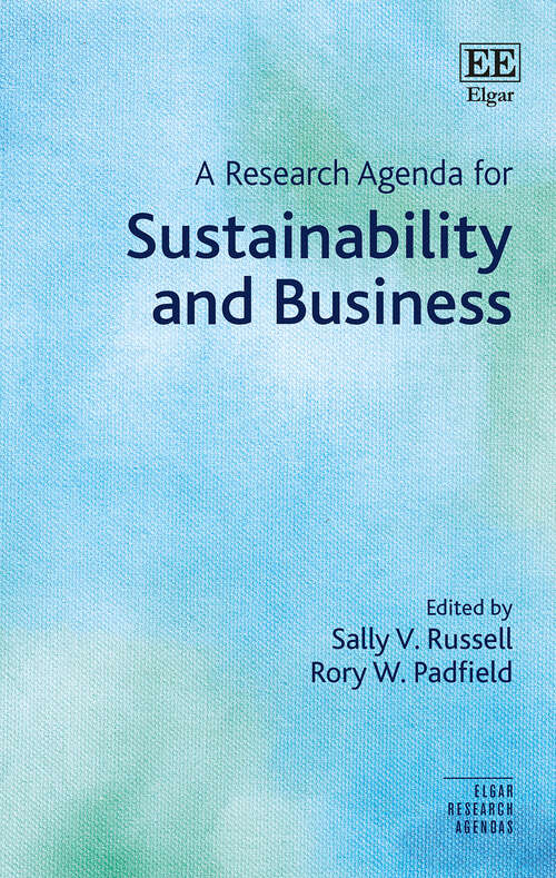 Book cover of A Research Agenda for Sustainability and Business (Elgar Research Agendas)