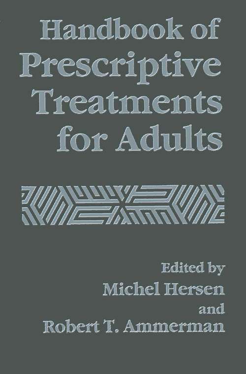Book cover of Handbook of Prescriptive Treatments for Adults (1994)