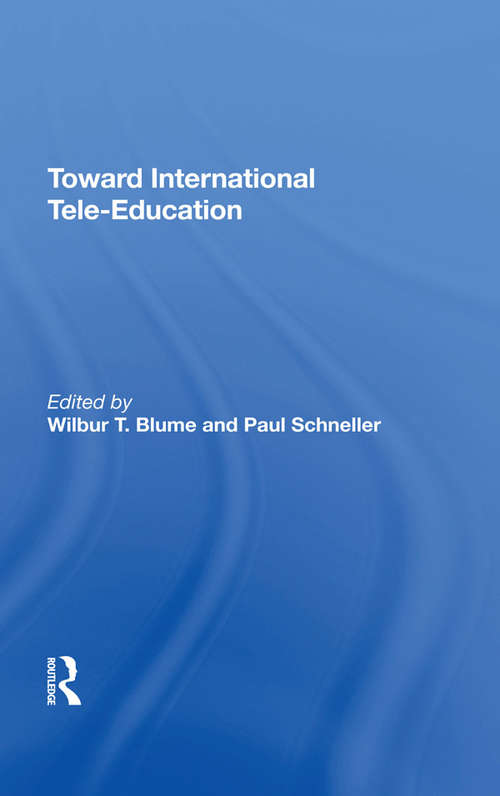 Book cover of Toward International Tele-Education