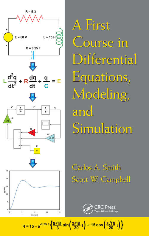 Book cover of A First Course in Differential Equations, Modeling, and Simulation