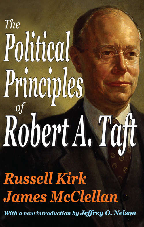 Book cover of The Political Principles of Robert A. Taft