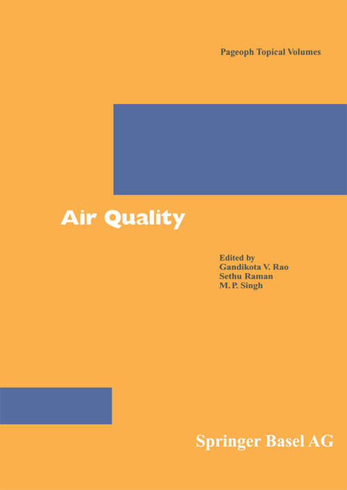 Book cover of Air Quality (2003) (Pageoph Topical Volumes)