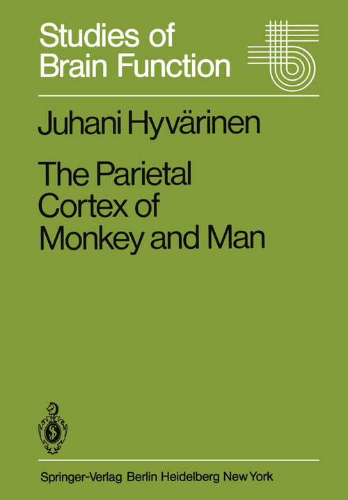 Book cover of The Parietal Cortex of Monkey and Man (1982) (Studies of Brain Function #8)