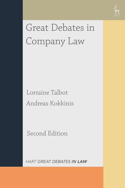 Book cover of Great Debates in Company Law (Great Debates in Law)
