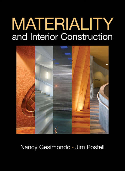 Book cover of Materiality and Interior Construction