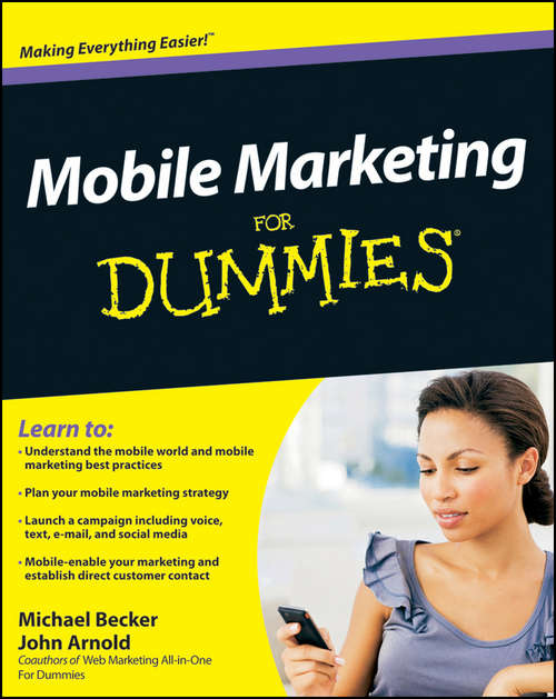 Book cover of Mobile Marketing For Dummies