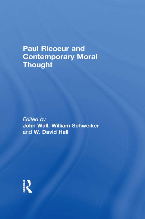 Book cover of Paul Ricoeur and Contemporary Moral Thought
