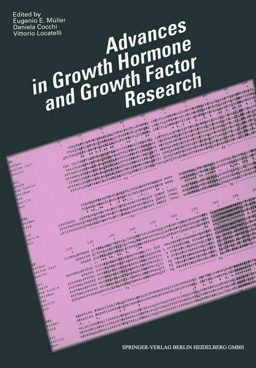 Book cover of Advances in Growth Hormone and Growth Factor Research (1989)