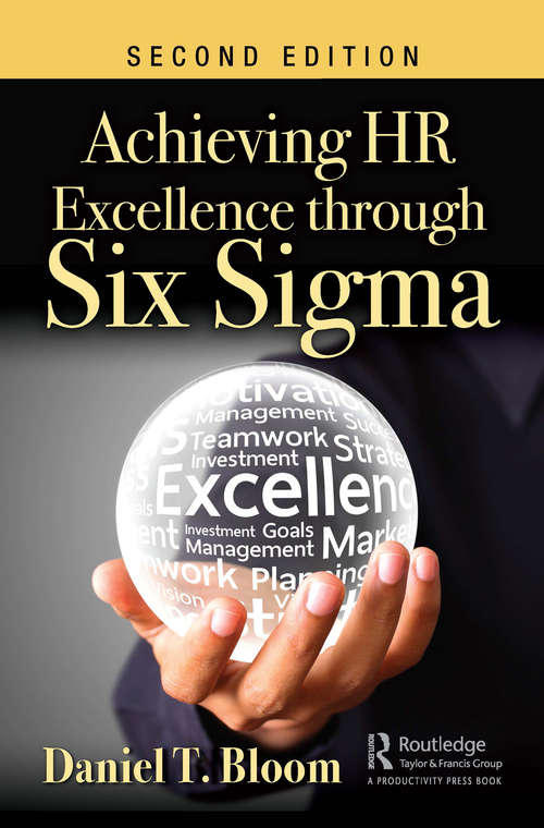 Book cover of Achieving HR Excellence through Six Sigma (2)