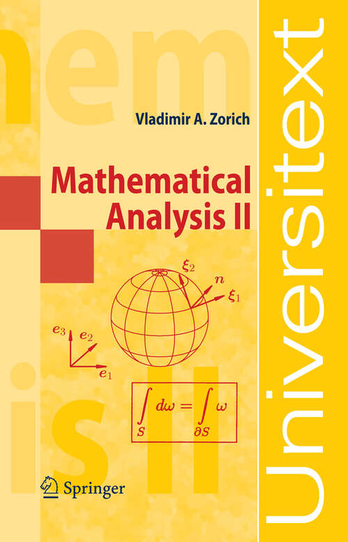 Book cover of Mathematical Analysis II (1st ed. 2004) (Universitext)