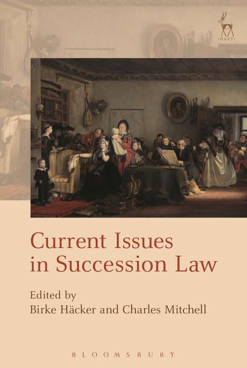 Book cover of Current Issues in Succession Law