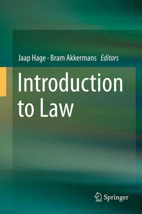 Book cover of Introduction to Law (2014)