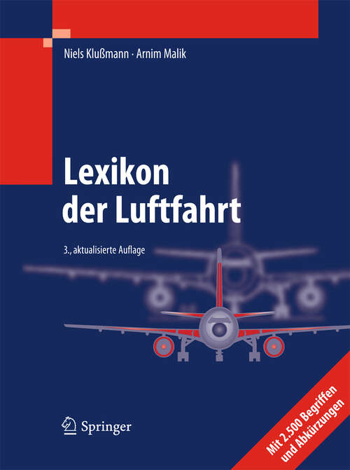 Book cover of Lexikon der Luftfahrt (3. Aufl. 2012)