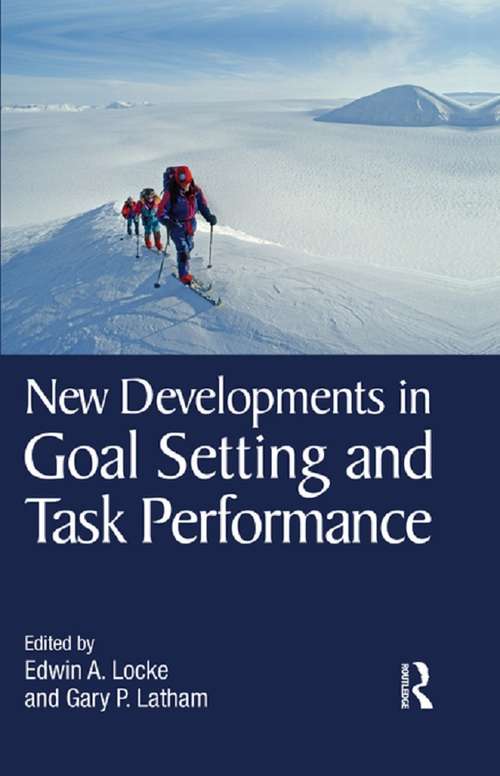 Book cover of New Developments in Goal Setting and Task Performance