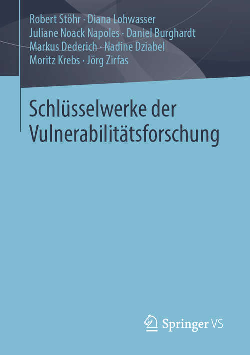Book cover of Schlüsselwerke der Vulnerabilitätsforschung (1. Aufl. 2019)