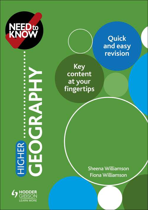 Book cover of Need to Know: Higher Geography: Higher Geography Epub
