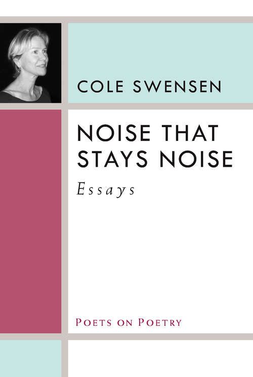 Book cover of Noise That Stays Noise: Essays (Poets On Poetry)
