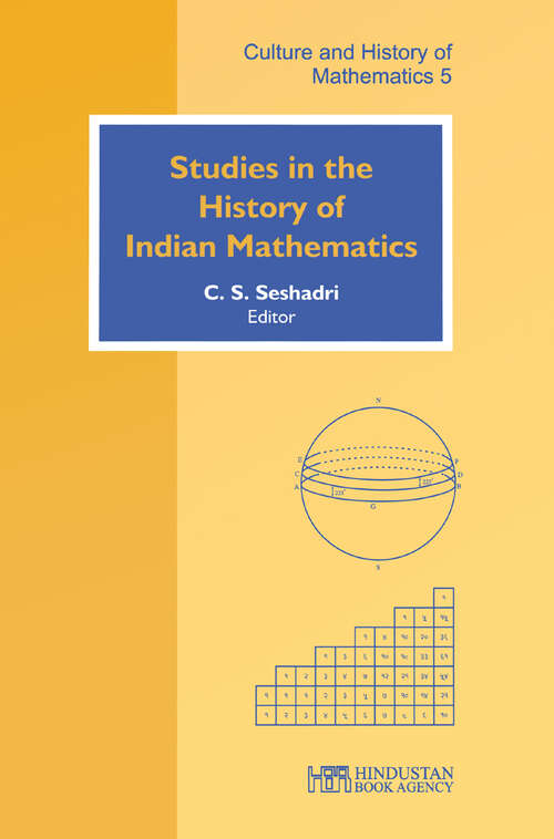 Book cover of Studies in the History of Indian Mathematics (Culture And History Of Mathematics)