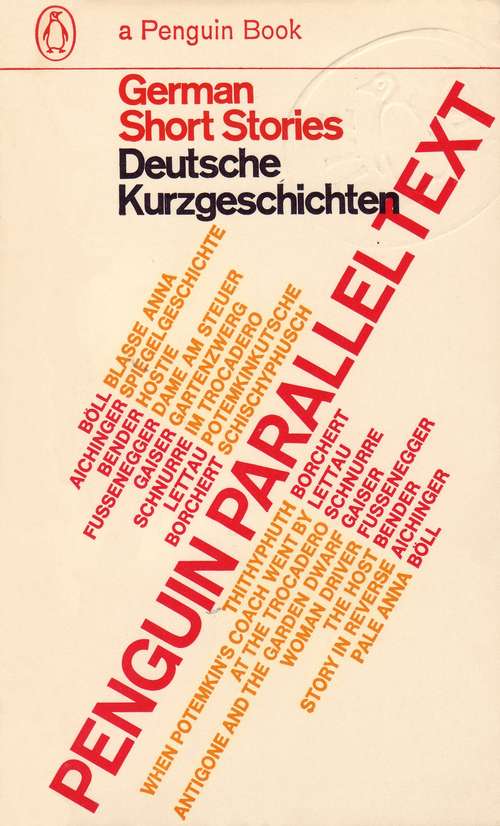 Book cover of Parallel Text: Deutsche Kurzgeschichten