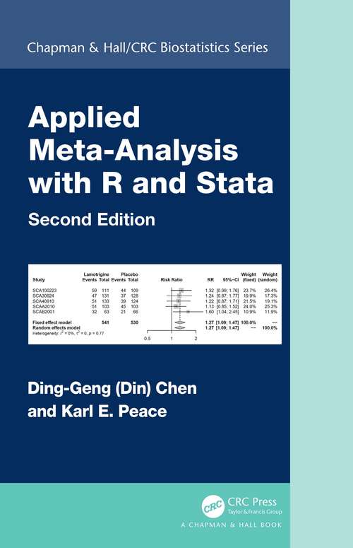 Book cover of Applied Meta-Analysis with R and Stata (2) (Chapman & Hall/CRC Biostatistics Series)