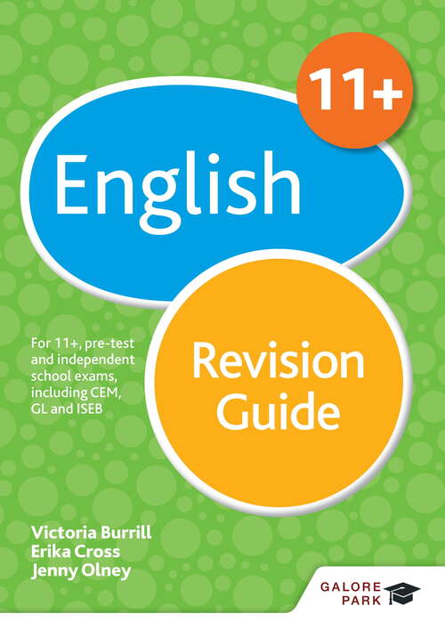 Book cover of 11+ English Revision Guide: For 11+, pre-test and independent school exams including CEM, GL and ISEB (2)