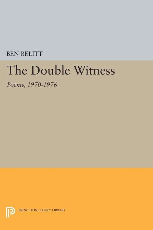 Book cover of The Double Witness: 1970-1976