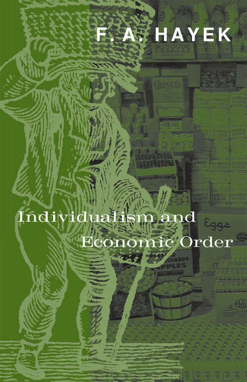 Book cover of Individualism and Economic Order