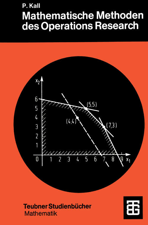 Book cover of Mathematische Methoden des Operations Research: Eine Einführung (1976) (Leitfäden der angewandten Mathematik und Mechanik - Teubner Studienbücher #27)