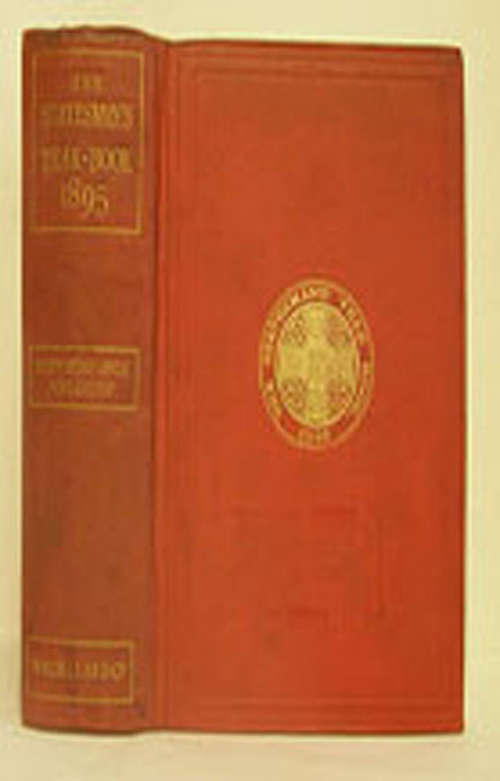 Book cover of The Statesman's Year-Book (32th ed. 1895) (The Statesman's Yearbook)