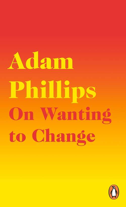 Book cover of On Wanting to Change