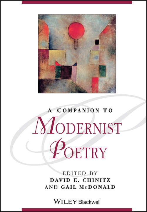 Book cover of A Companion to Modernist Poetry (Blackwell Companions to Literature and Culture)