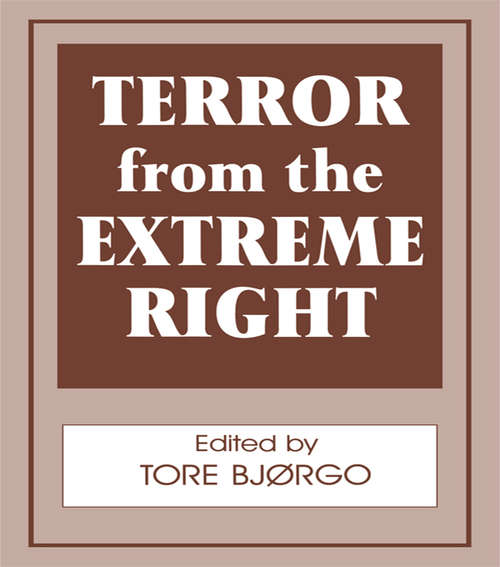 Book cover of Terror from the Extreme Right