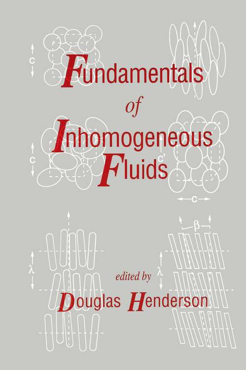 Book cover of Fundamentals of Inhomogeneous Fluids