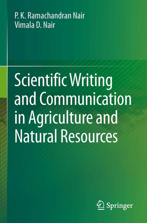 Book cover of Scientific Writing and Communication in Agriculture and Natural Resources (2014)