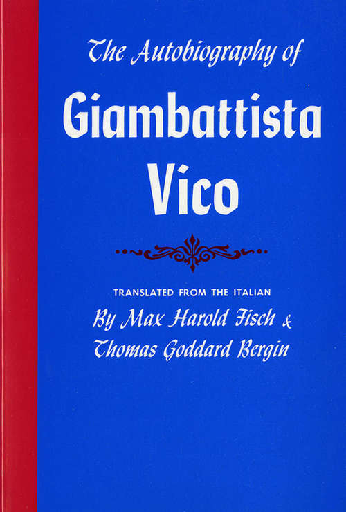 Book cover of The Autobiography of Giambattista Vico