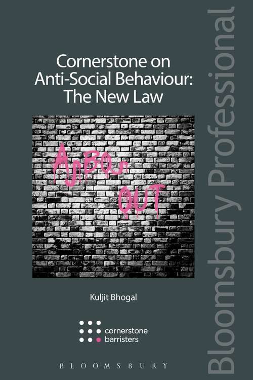 Book cover of Cornerstone on Anti-Social Behaviour: The New Law (Cornerstone on...)