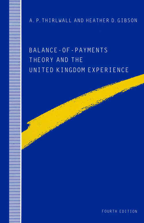 Book cover of Balance-of-Payments Theory and the United Kingdom Experience (4th ed. 1992)
