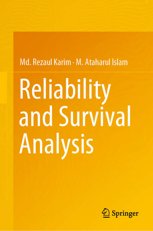 Book cover of Reliability and Survival Analysis (1st ed. 2019)