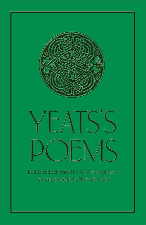 Book cover of Yeats’s Poems (1st ed. 1989)