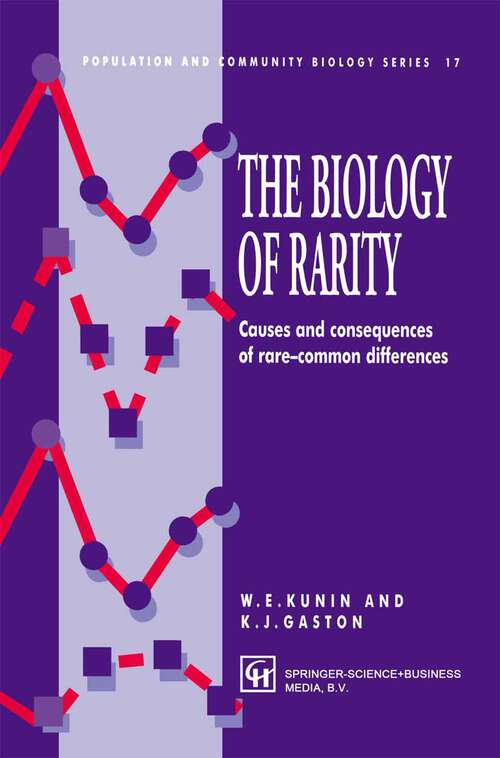 Book cover of The Biology of Rarity: Causes and consequences of rare—common differences (1997) (Population and Community Biology Series #17)