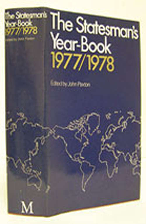 Book cover of The Statesman's Year-Book 1977-78 (1977) (The Statesman's Yearbook)