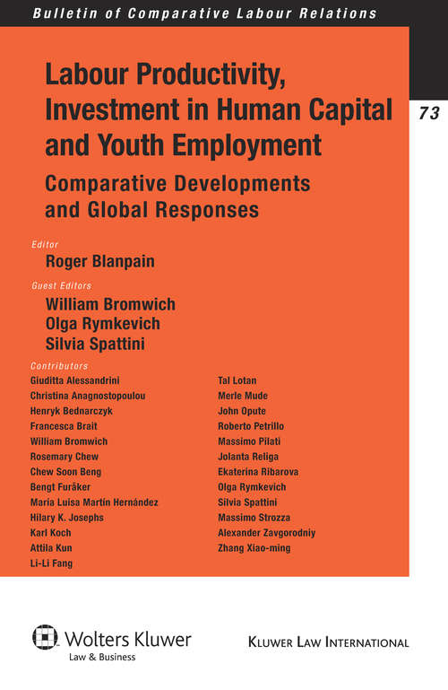 Book cover of Labour Productivity, Investment in Human Capital and Youth Employment: Comparative Developments and Global Responses