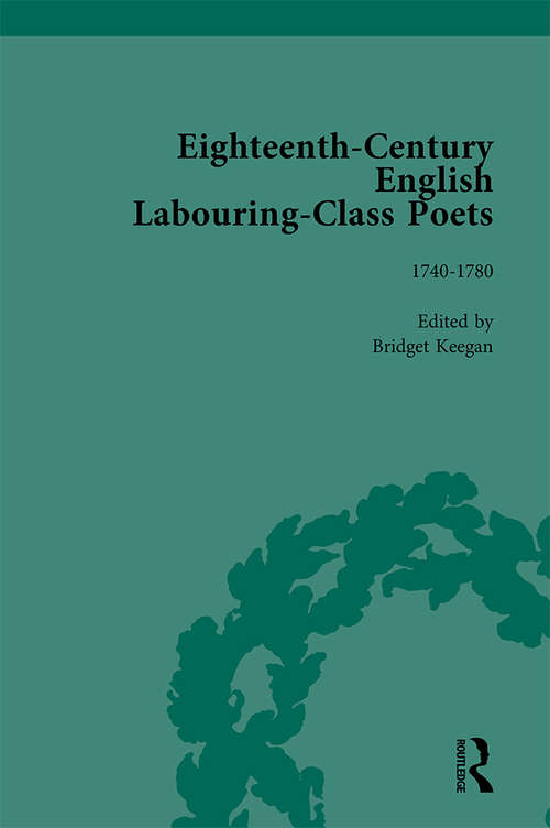 Book cover of Eighteenth-Century English Labouring-Class Poets, vol 2