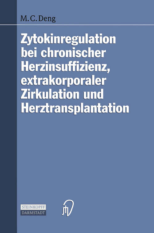 Book cover of Zytokinregulation bei chronischer Herzinsuffizienz, extrakorporaler Zirkulation und Herztransplantation (1997)