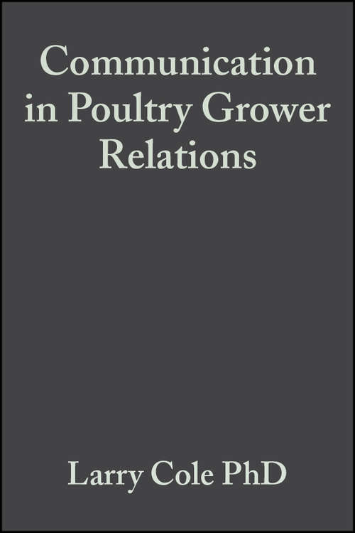 Book cover of Communication in Poultry Grower Relations: A Blueprint to Success