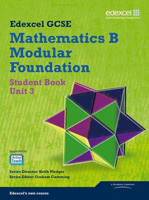 Book cover of Edexcel GCSE Mathematics B: Unit 3 student book (PDF)