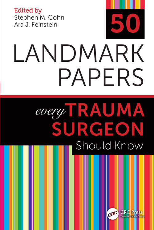 Book cover of 50 Landmark Papers every Trauma Surgeon Should Know
