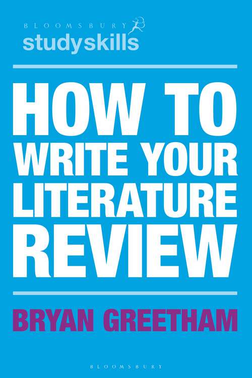 Book cover of How to Write Your Literature Review (1st ed. 2021)