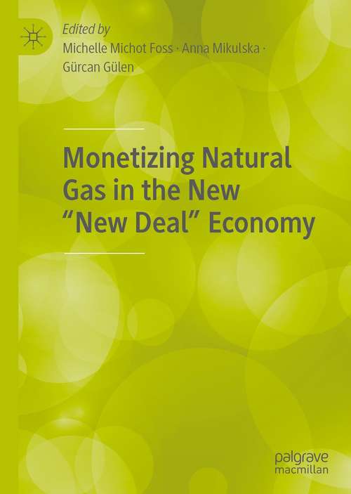 Book cover of Monetizing Natural Gas in the New “New Deal” Economy (1st ed. 2021)